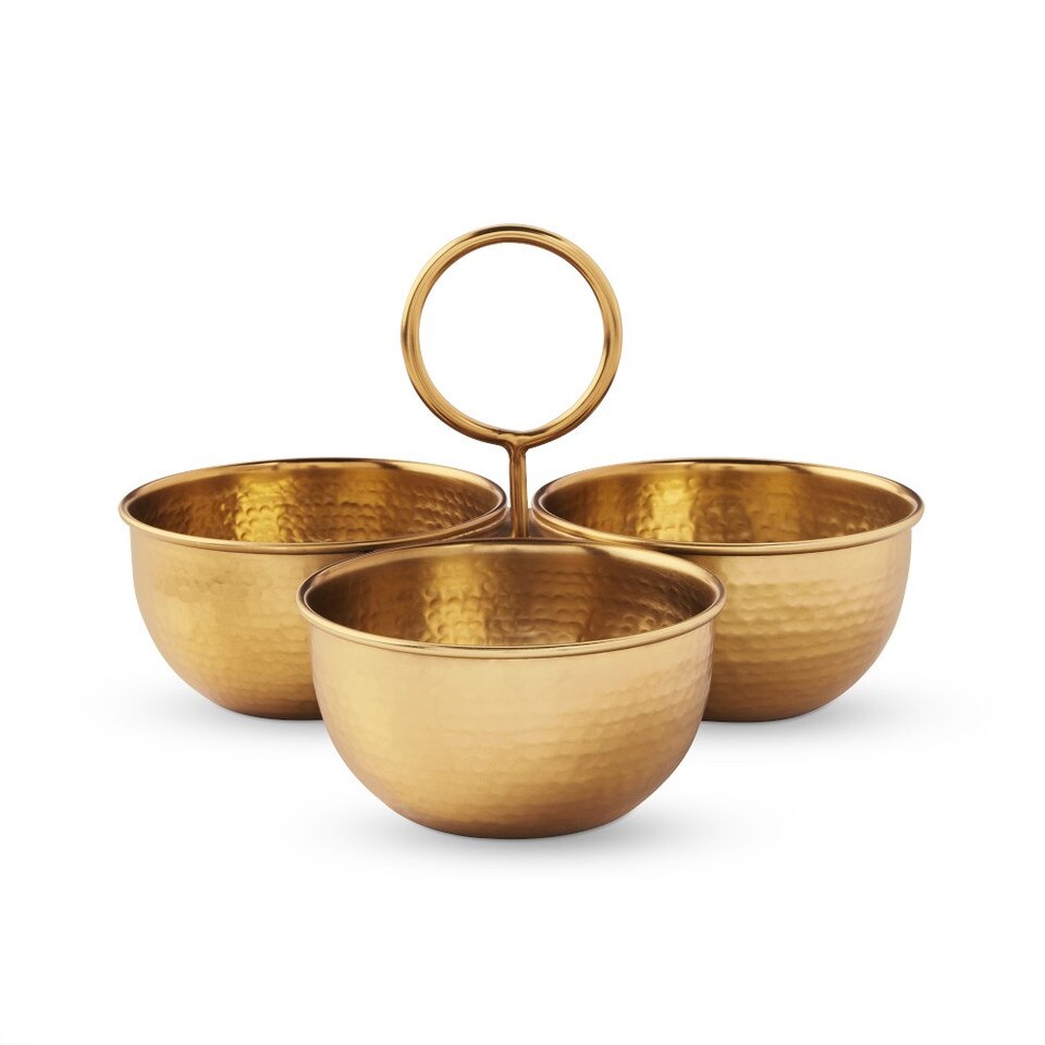 Antique Brass Triple Condiment Set Williams Sonoma Australia